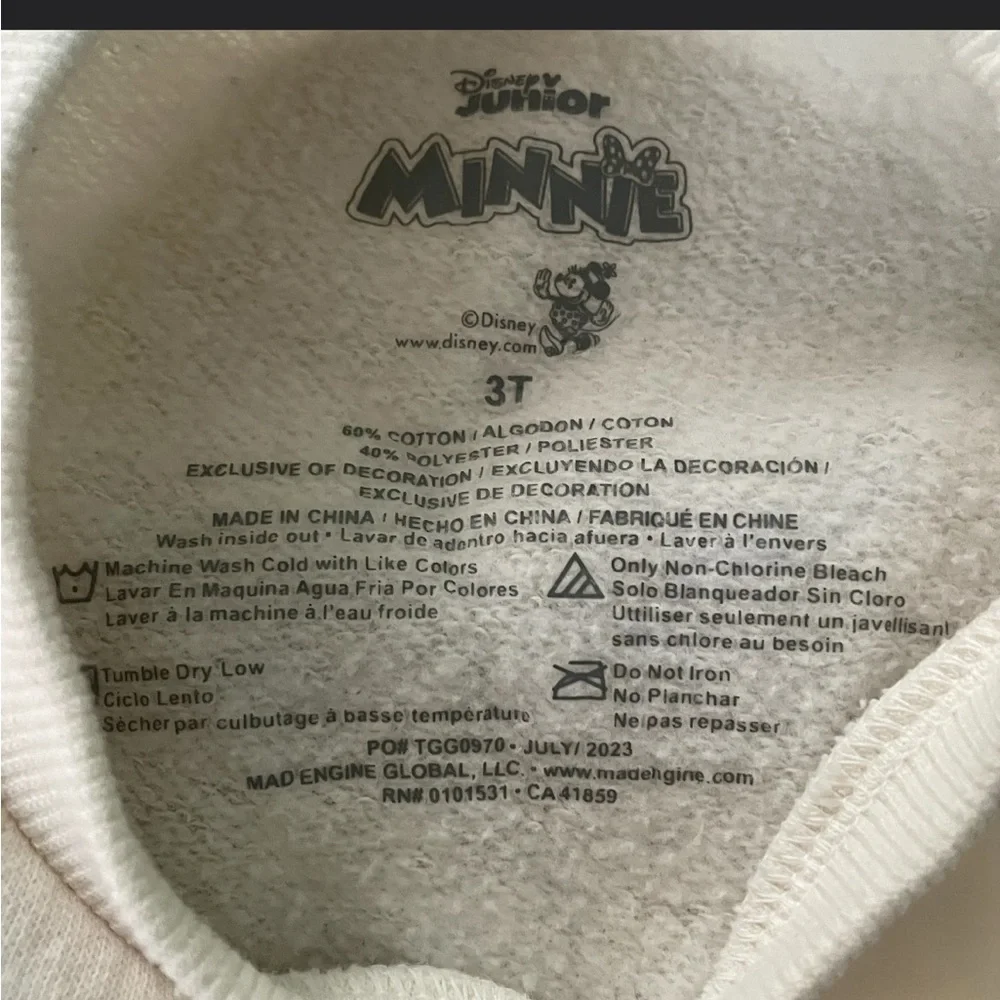 Disney Minnie Sweatshirt and Brown Pants Set - Picture 4 of 10